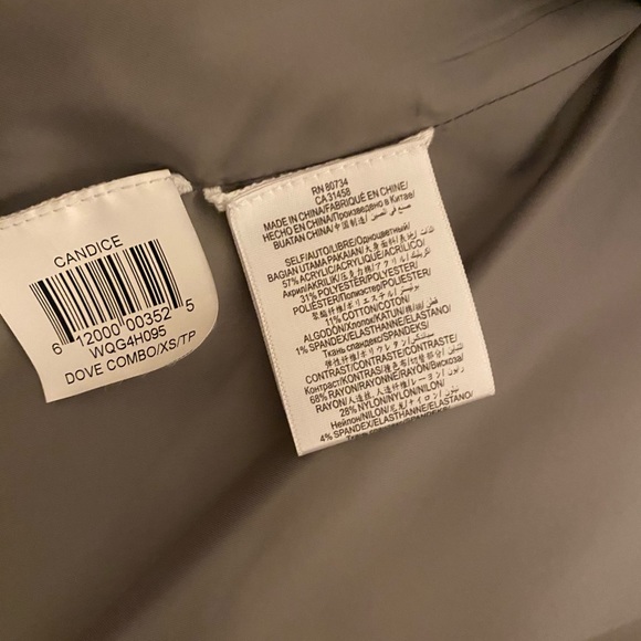 Bcbgmaxazria grey gray tweed candice blazer jacket - Picture 8 of 8